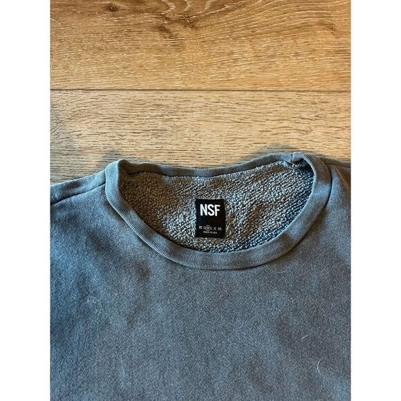 NSF Womens Gray Athletic Sweat Suit Size Medium Sweatpants Sweatshirt - Picture 3 of 6